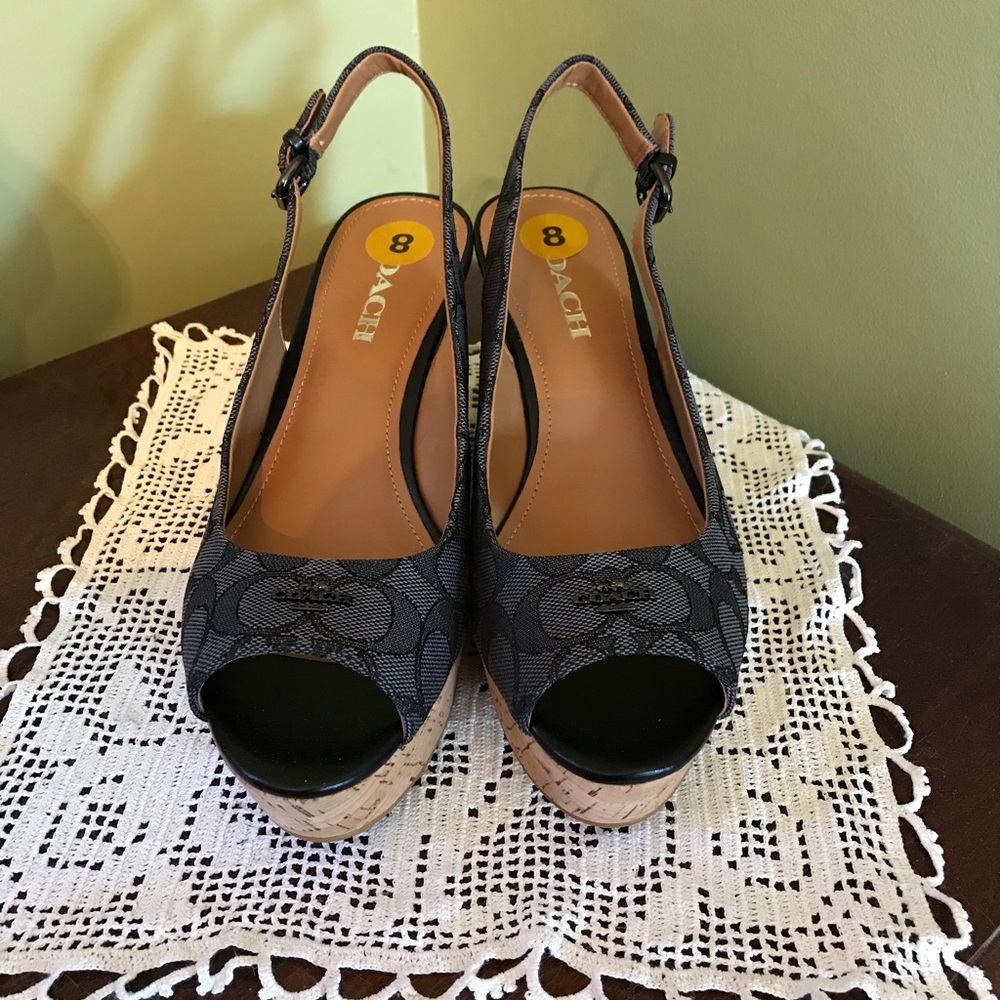 coach shoes/wedges.